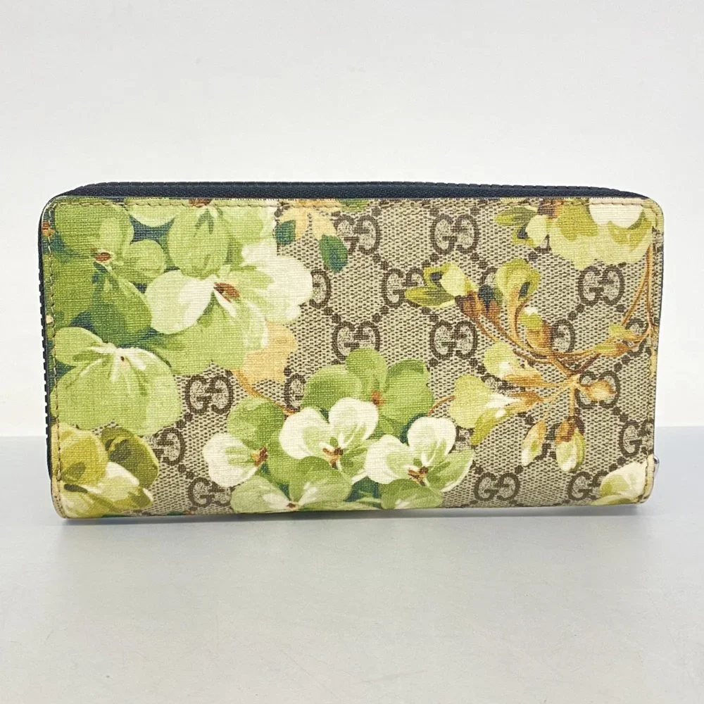 Gucci Floral Print Wallet - Green and Gold - Picture 10 of 10